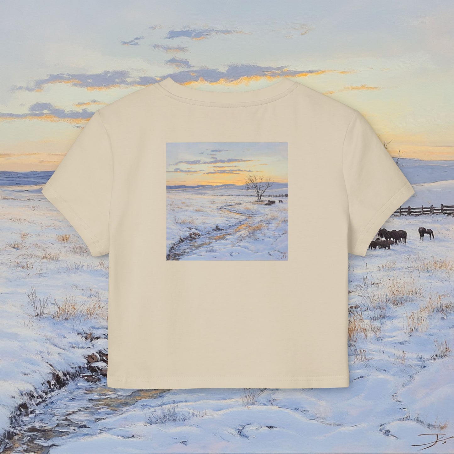 Winter Western Plains Crop Top