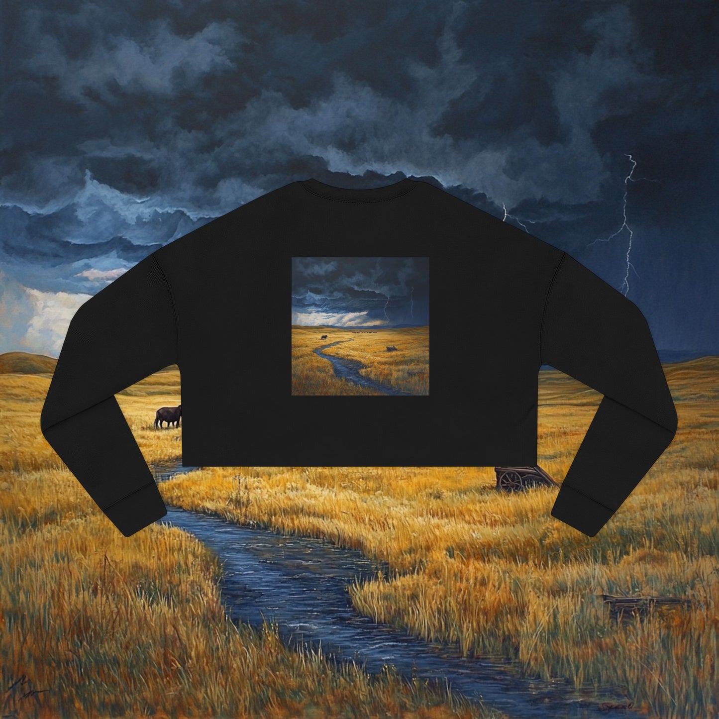 A Storm's Brewing Crop Sweatshirt