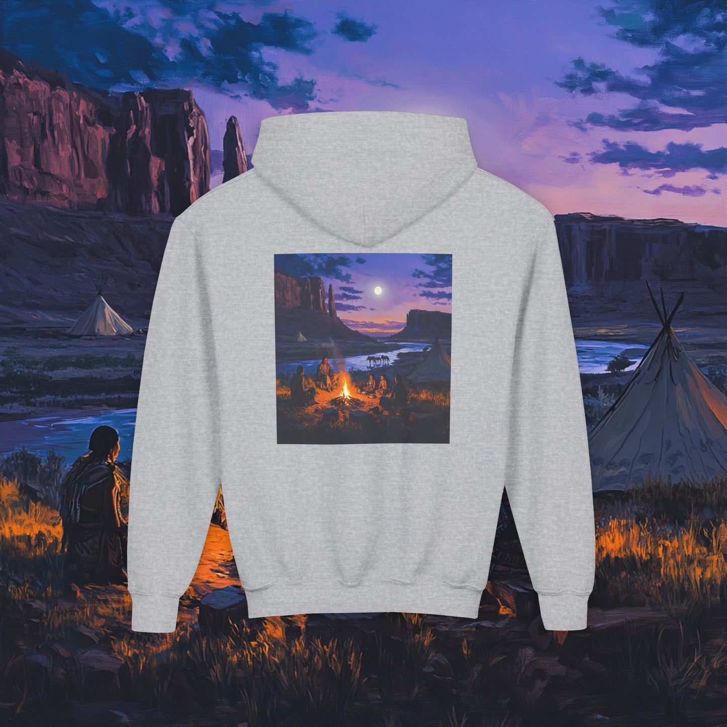 Tribal Gathering Kids Hoodie