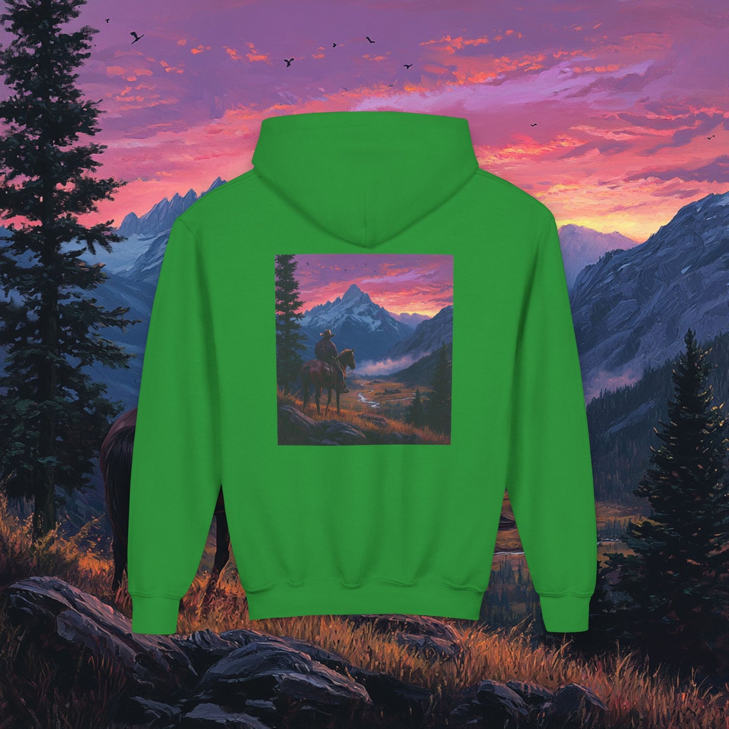Pink Skies Kids Hoodie