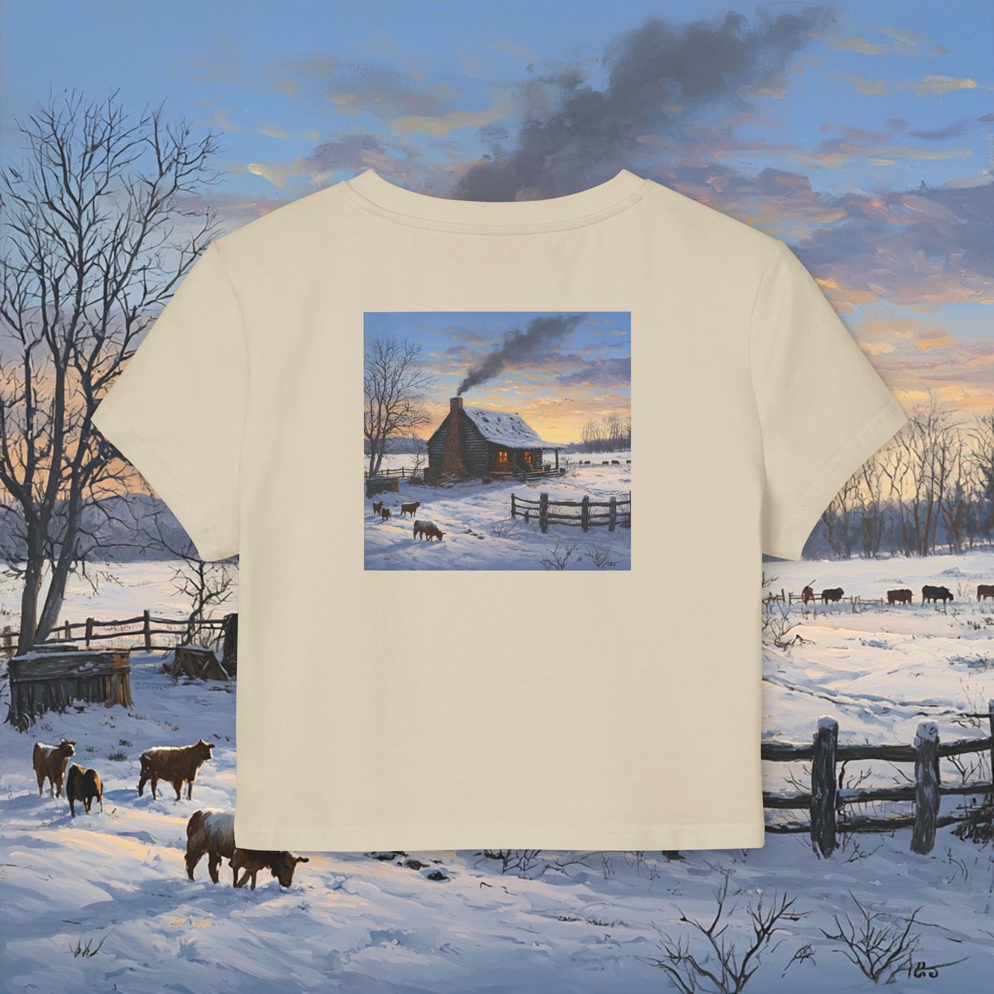 Winter Cabin Crop Top