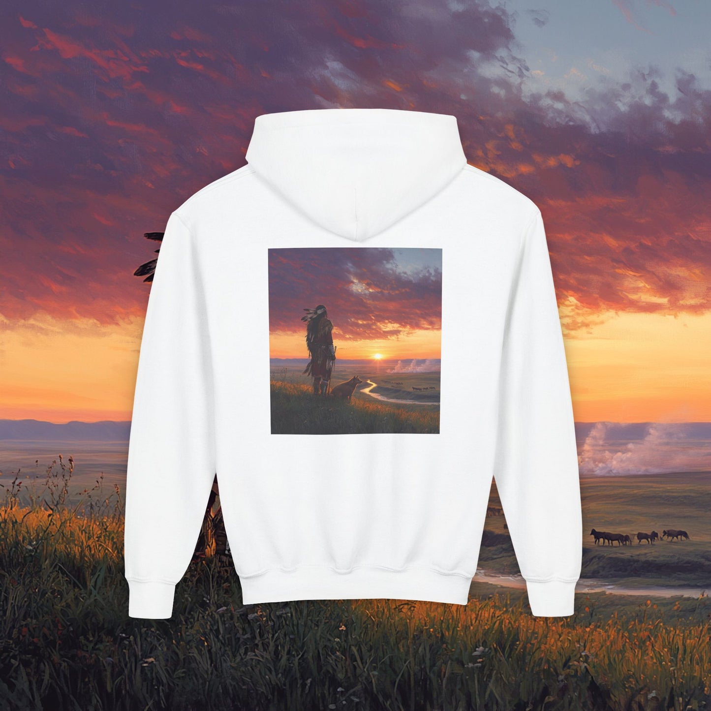 A Warrior's Best Friend Kids Hoodie