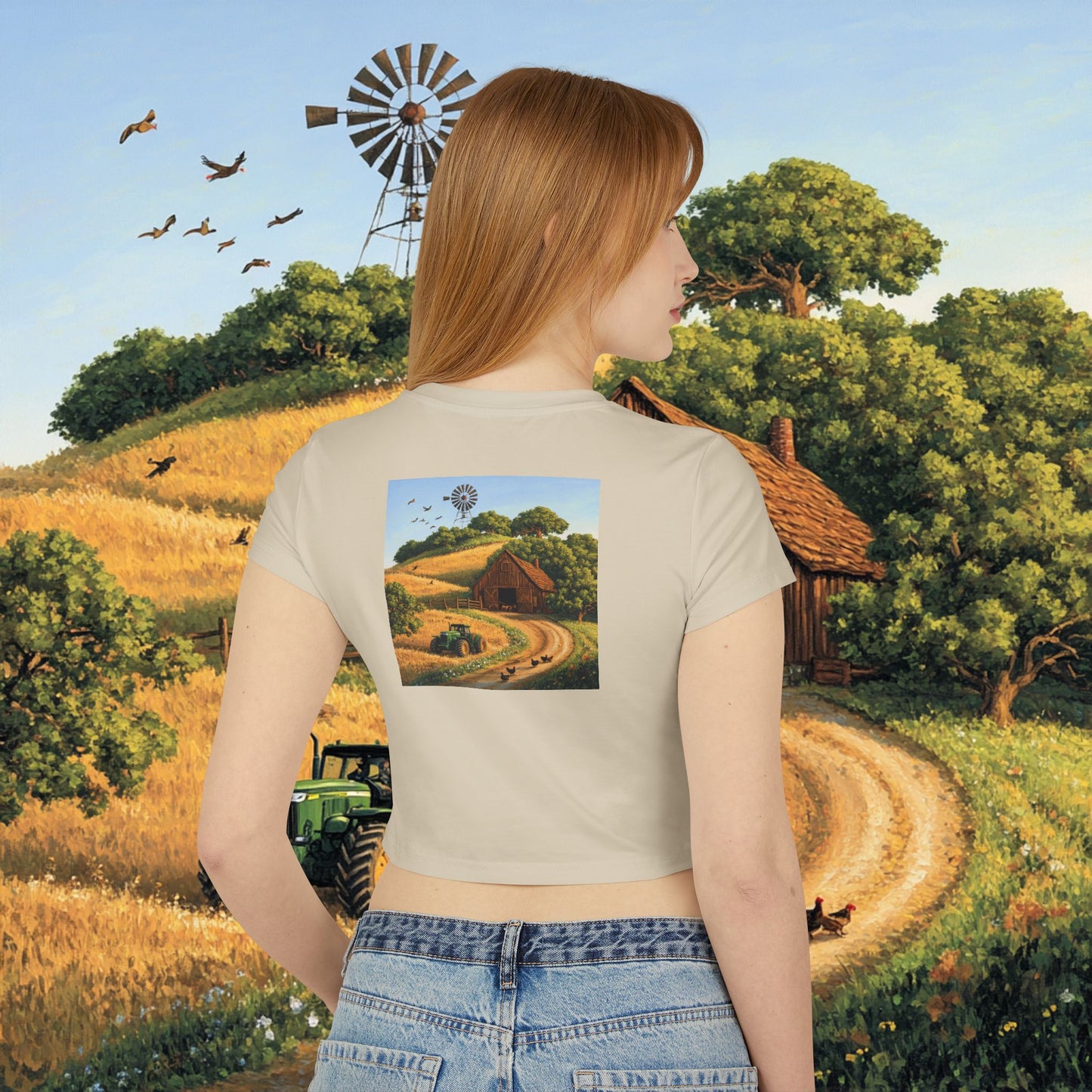 Farm Barn Crop Top