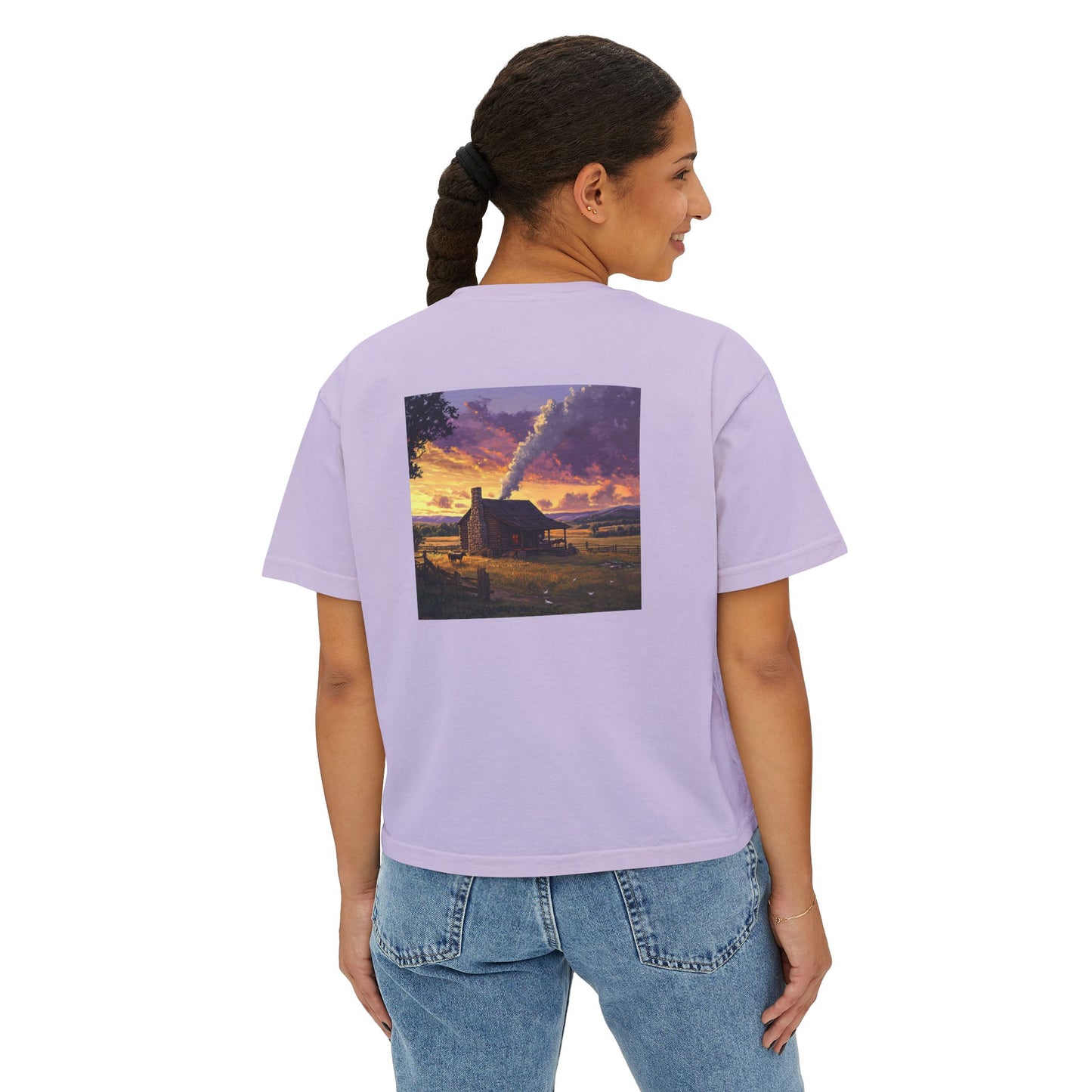 Homestead Sunset Boxy Tee