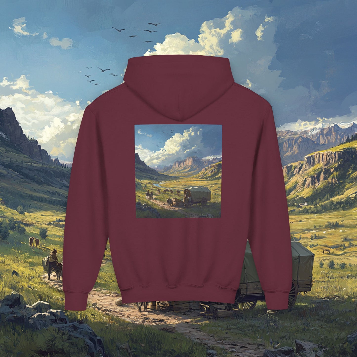 Headin' West Kids Hoodie