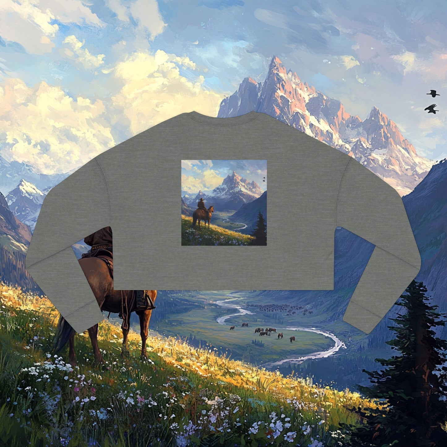 Lonesome Traveler Crop Sweatshirt