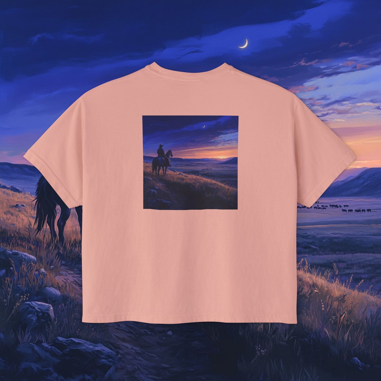 Twilight Cowboy Boxy Tee