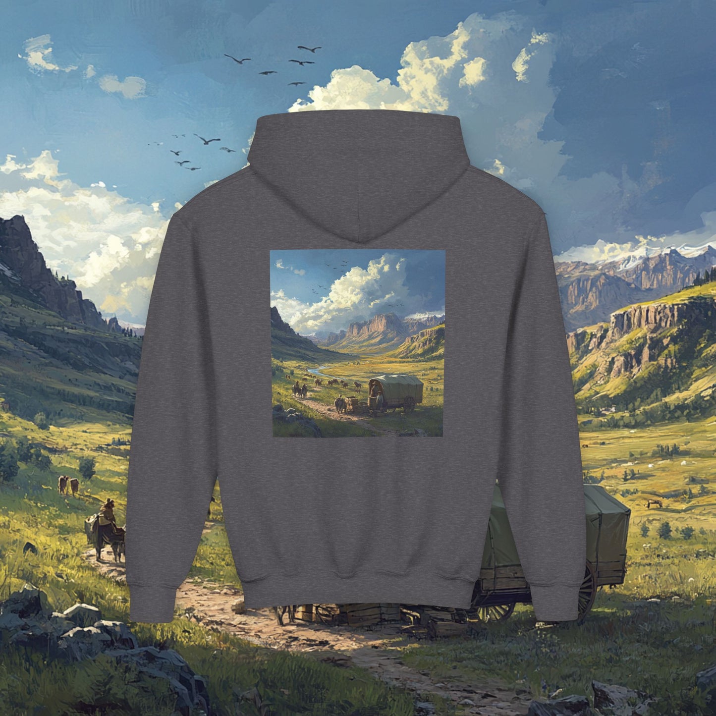 Headin' West Kids Hoodie