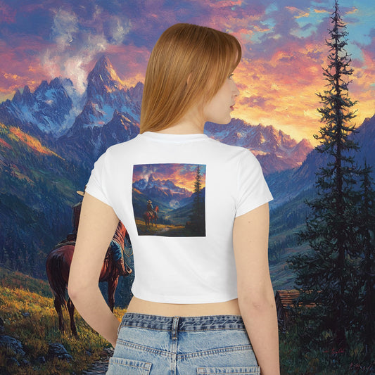 Rocky Mountain Cowboy Crop Top