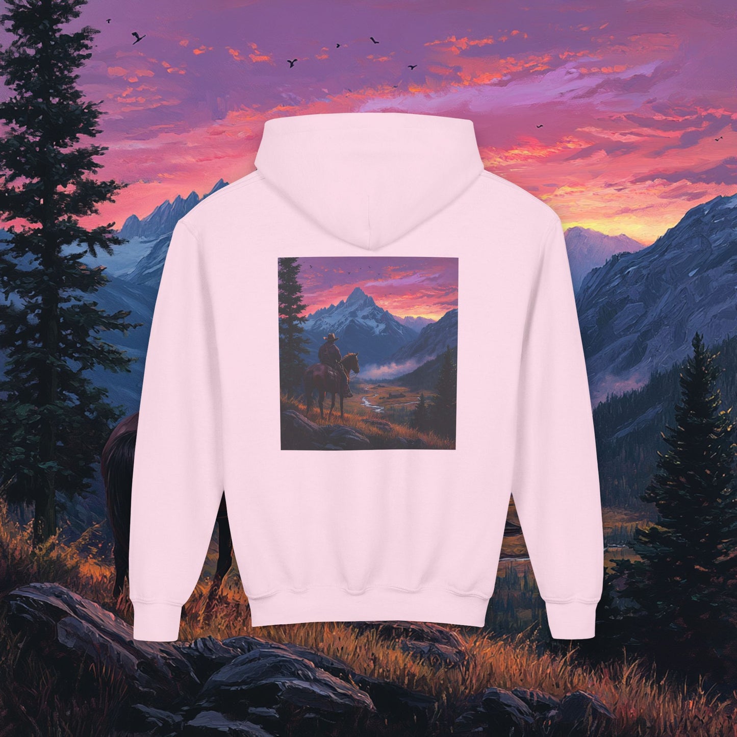 Pink Skies Kids Hoodie