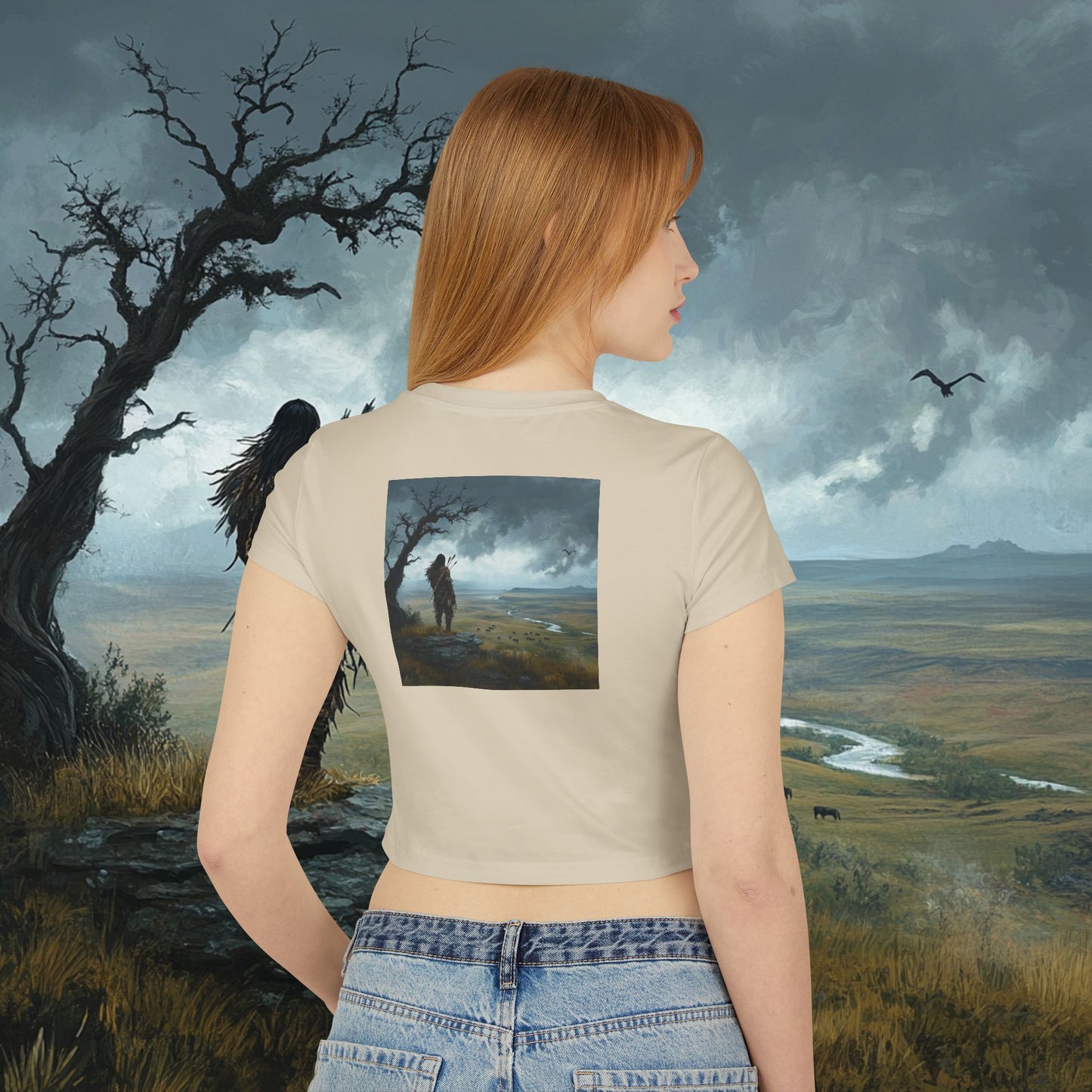 The Watchful Warrior Crop Top