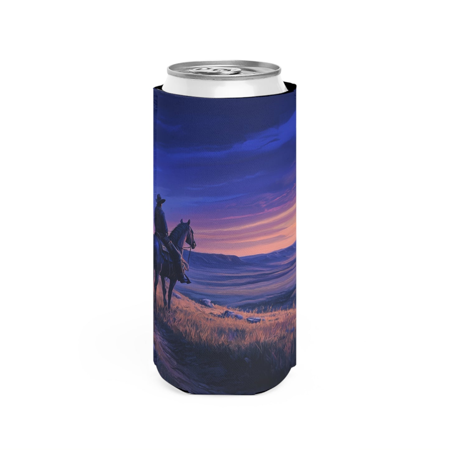 Twilight Cowboy Slim Can Koozie