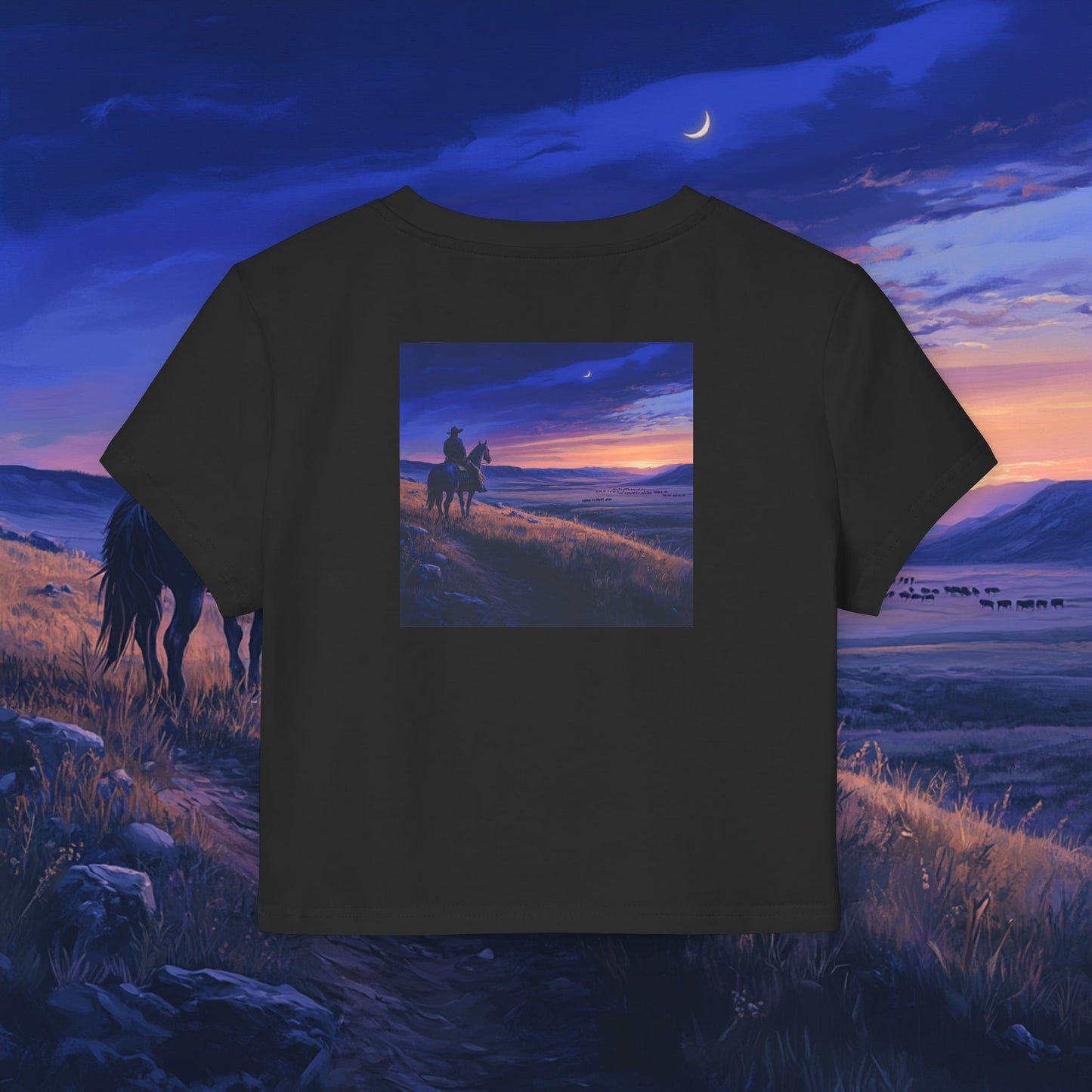Twilight Cowboy Crop Top