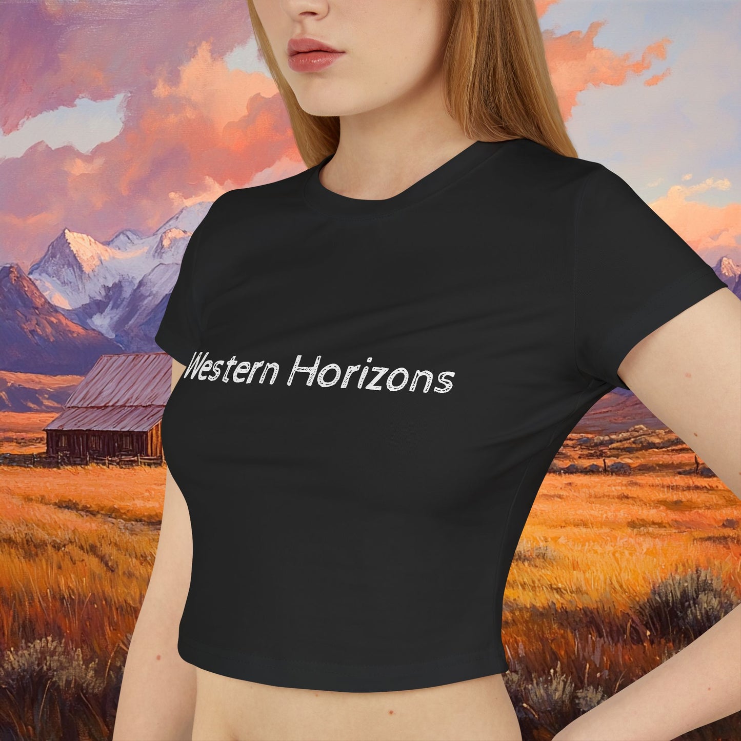 Rustic Prairie Barn Crop Top