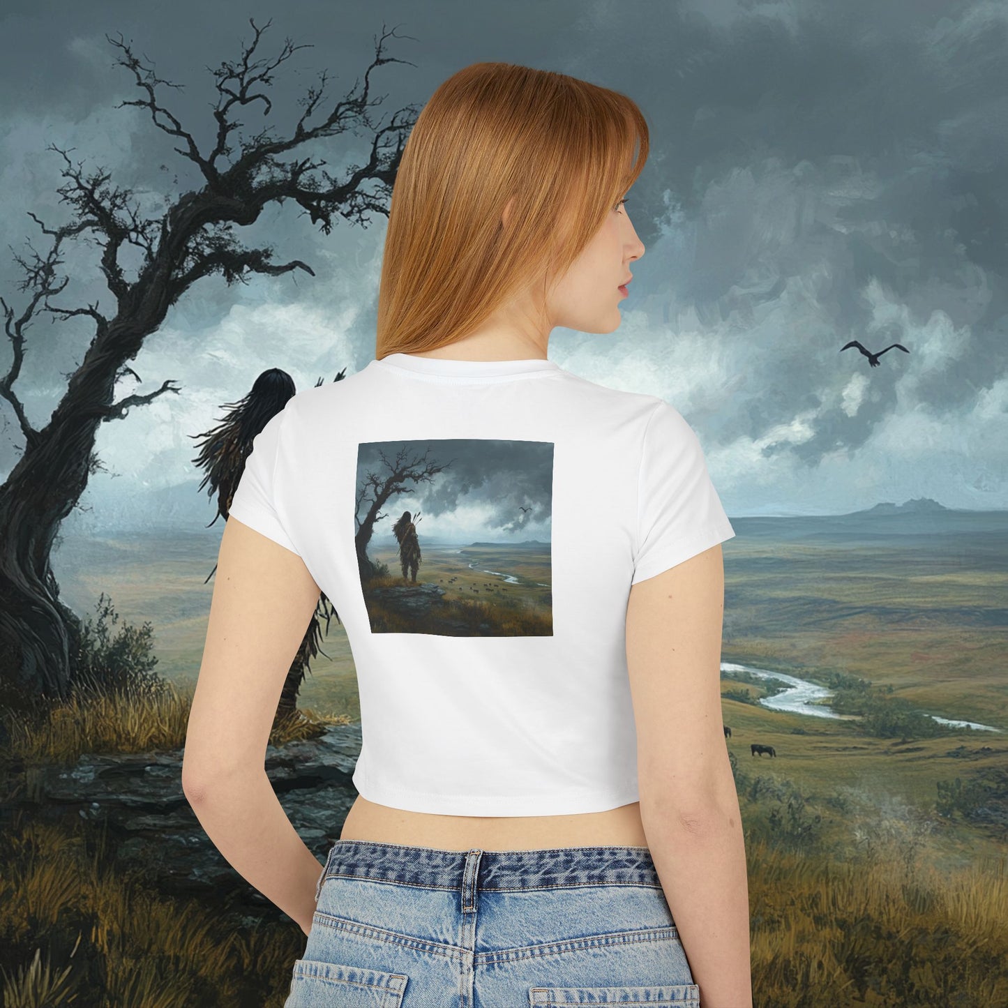 The Watchful Warrior Crop Top