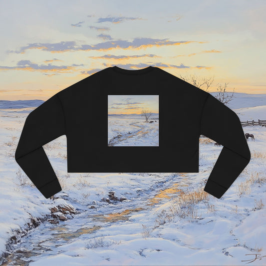 Winter Western Plains Crop Sweatshirt