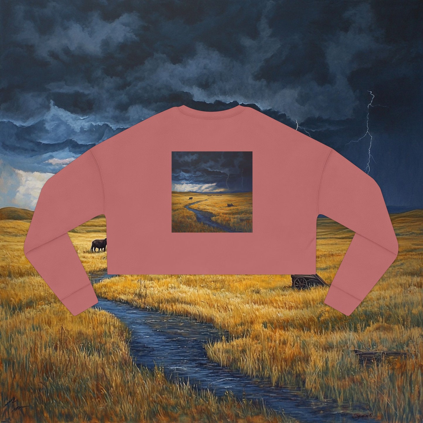 A Storm's Brewing Crop Sweatshirt