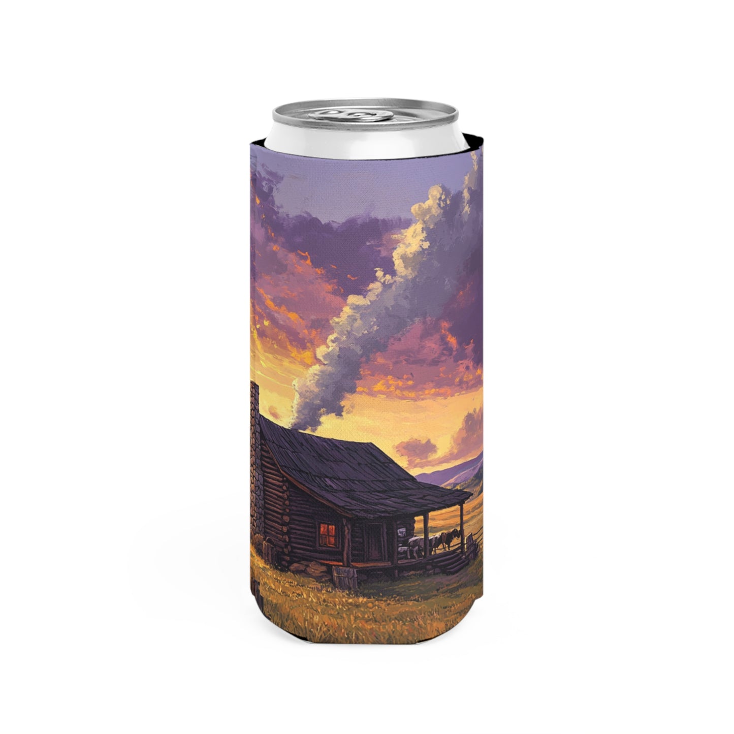 Homestead Sunset Slim Can Koozie