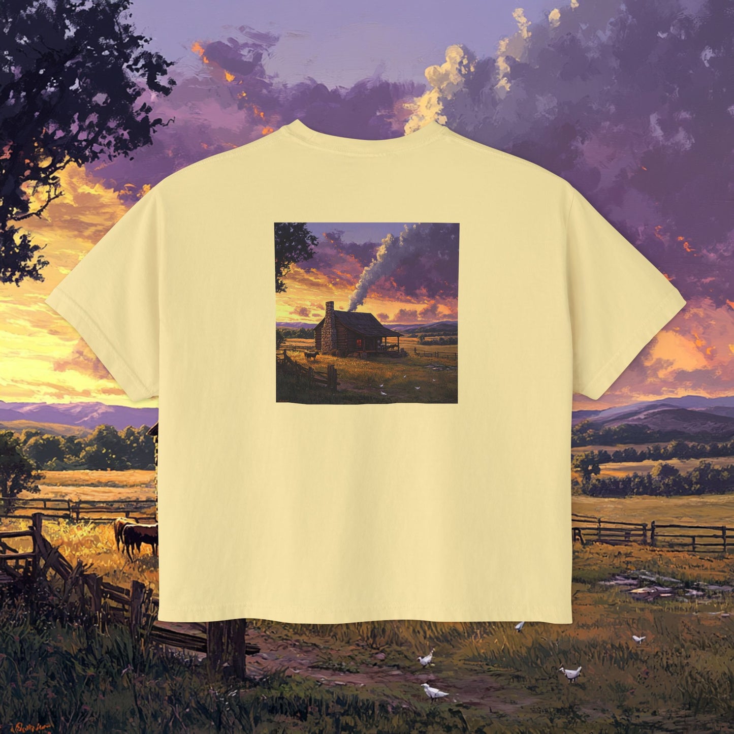 Homestead Sunset Boxy Tee
