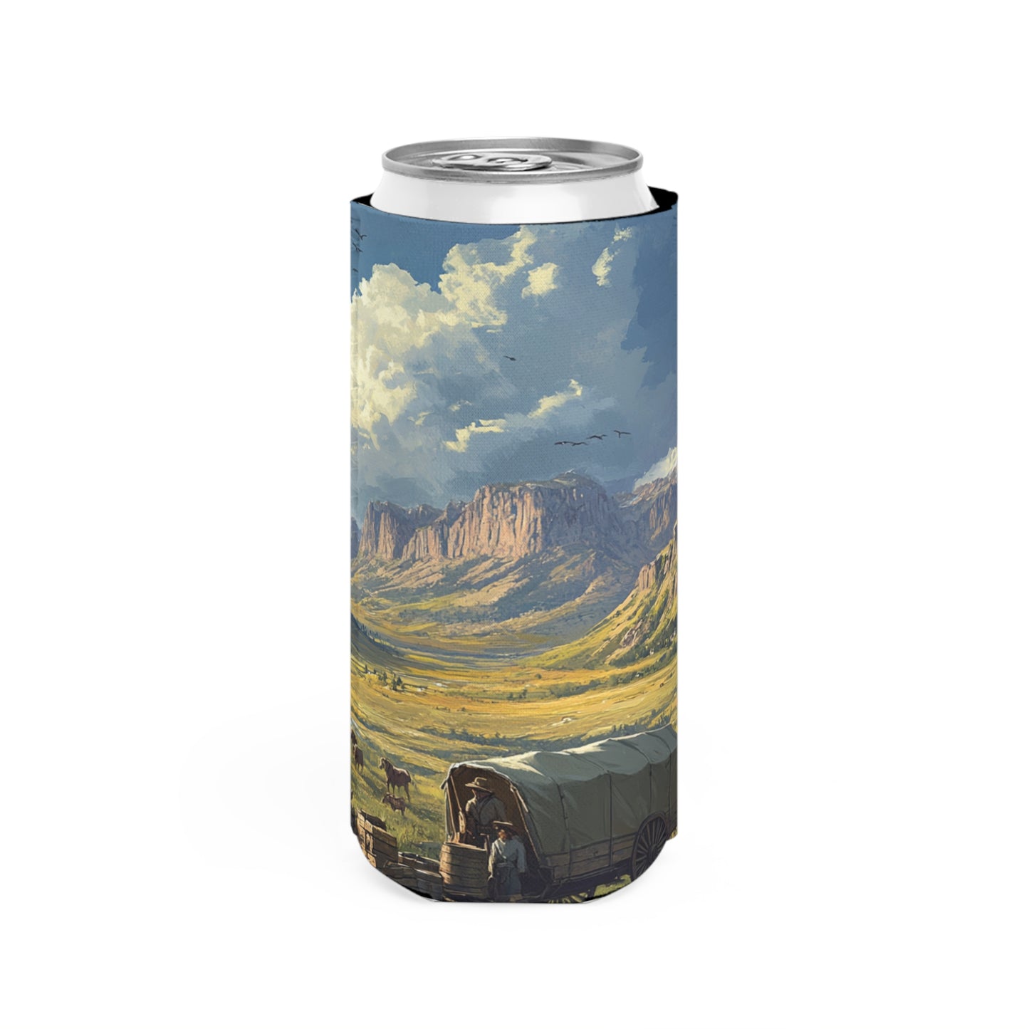 Headin' West Slim Can Koozie