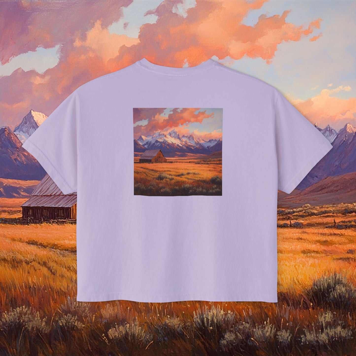 Rustic Prairie Barn Boxy Tee
