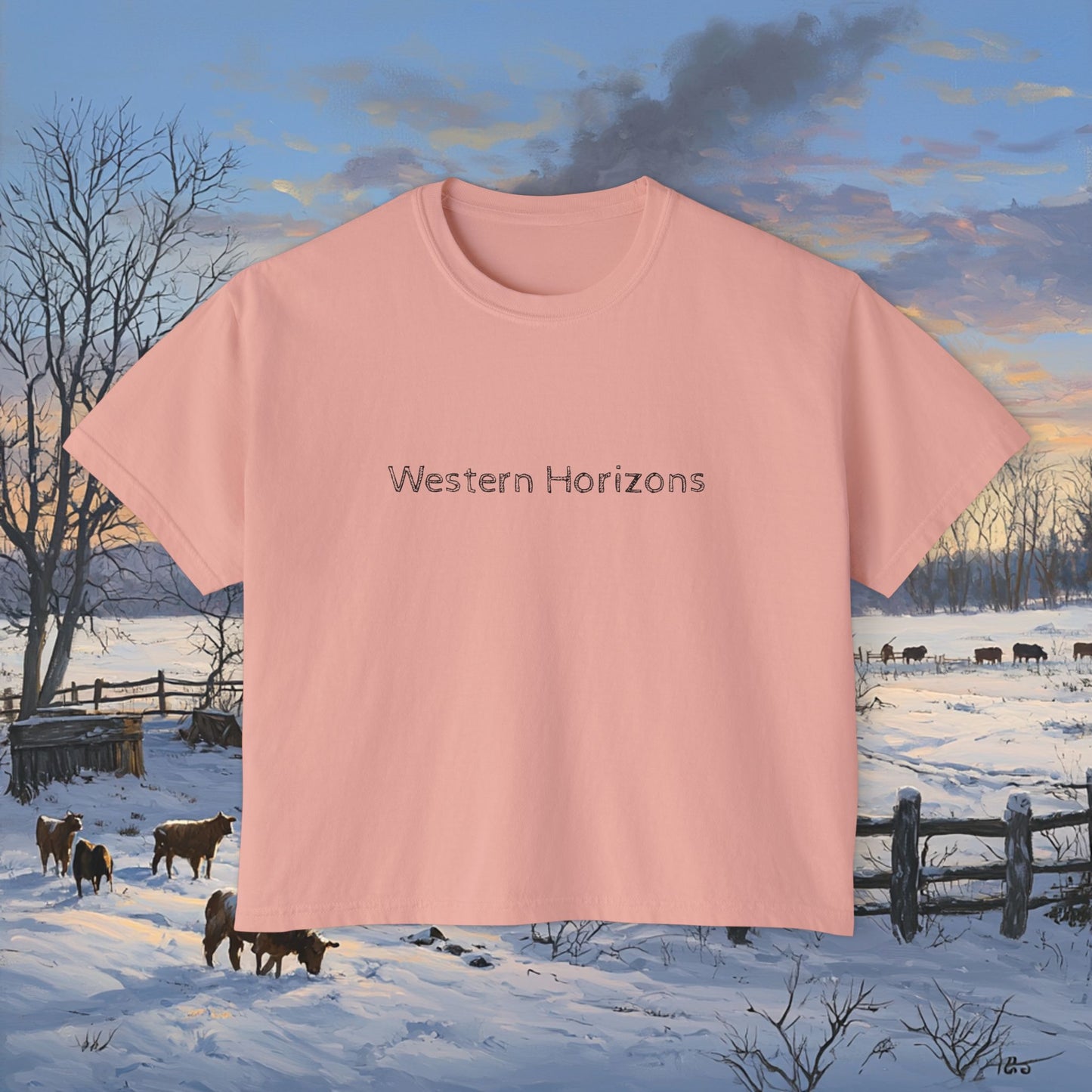 Winter Cabin Boxy Tee