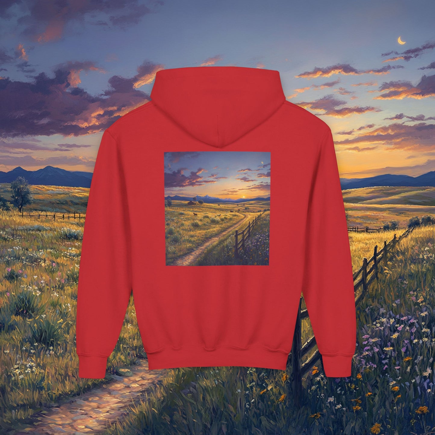 Plains Sunset Kids Hoodie