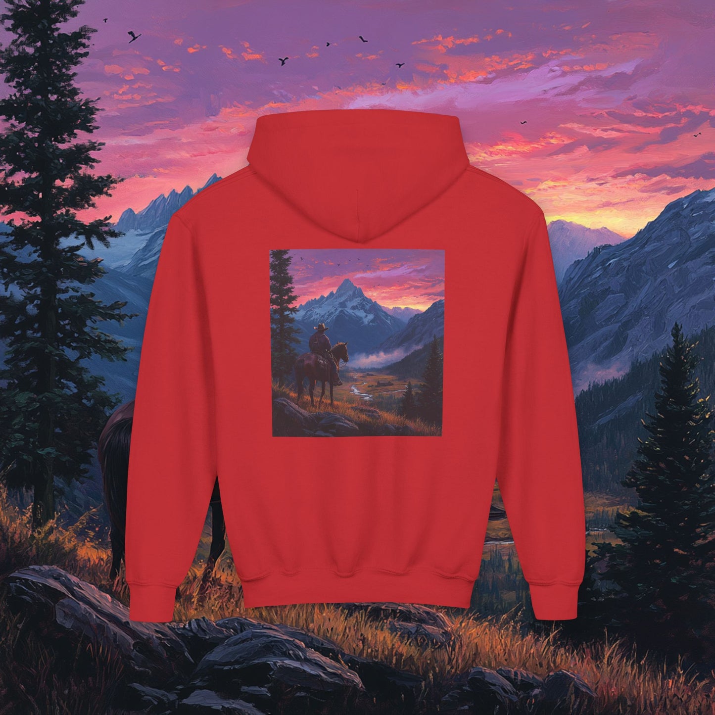 Pink Skies Kids Hoodie