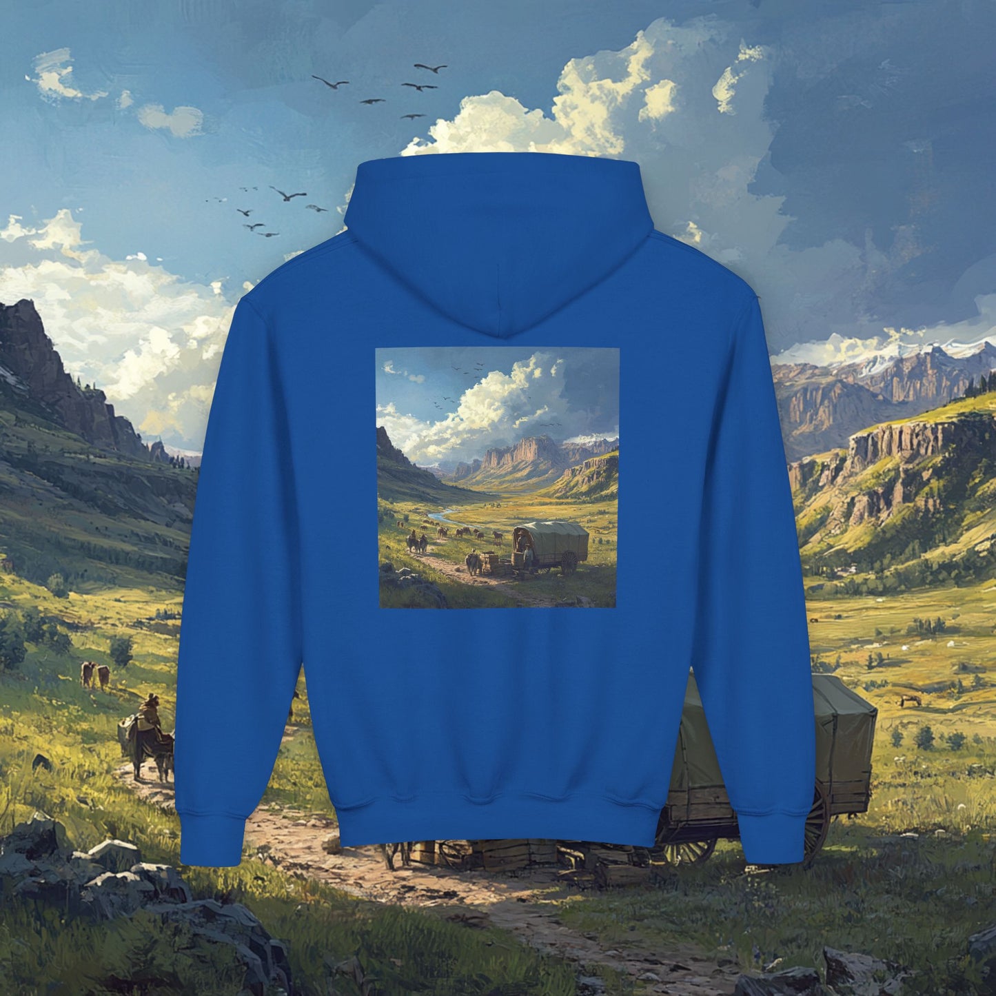 Headin' West Kids Hoodie