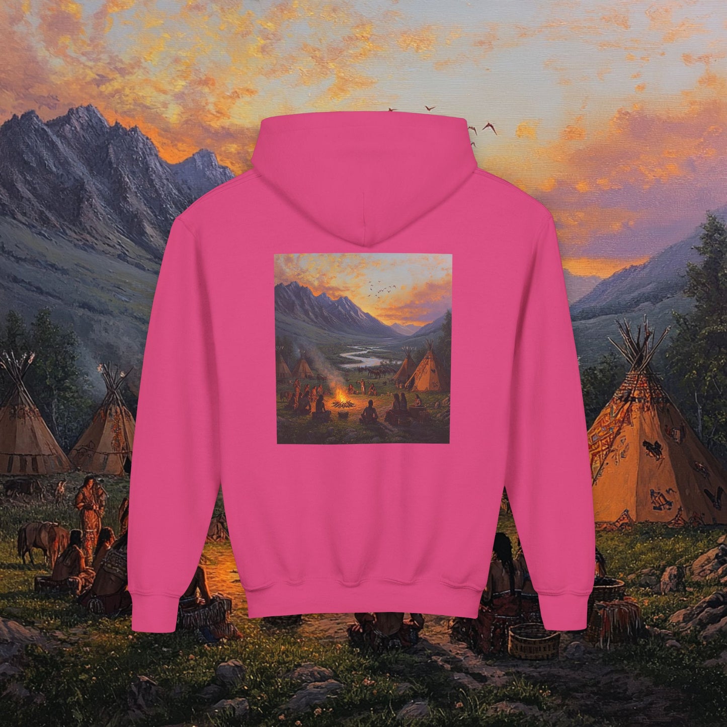 Tribal Party Kids Hoodie