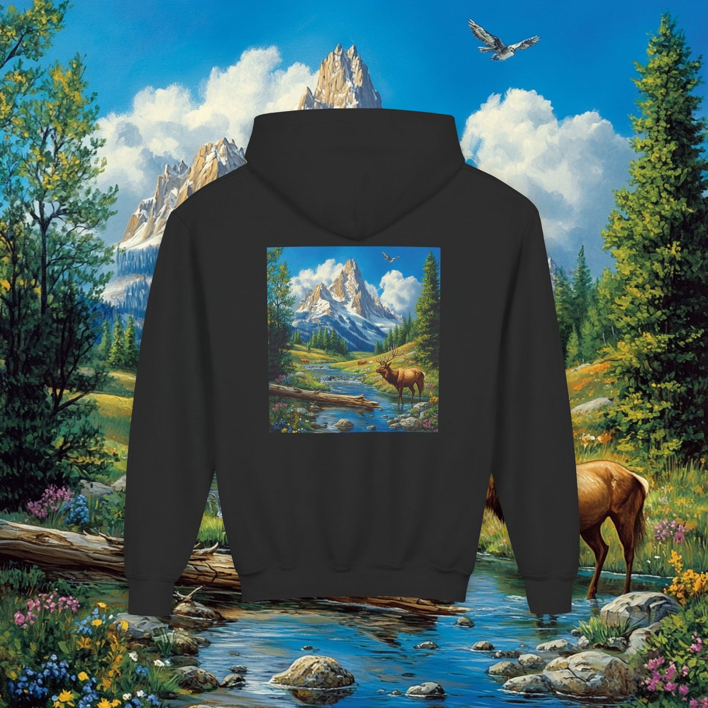Elk Mountain Kids Hoodie