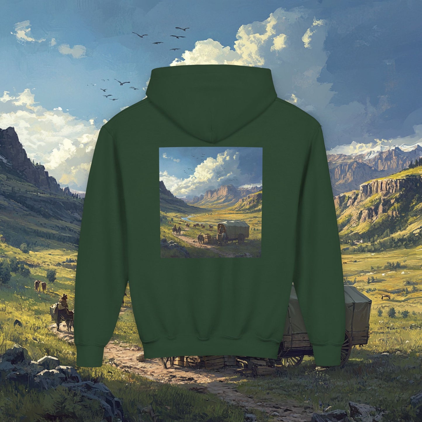 Headin' West Kids Hoodie