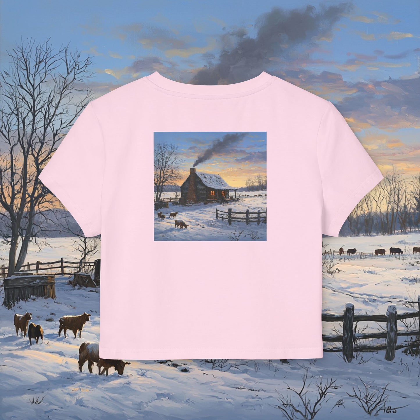 Winter Cabin Crop Top