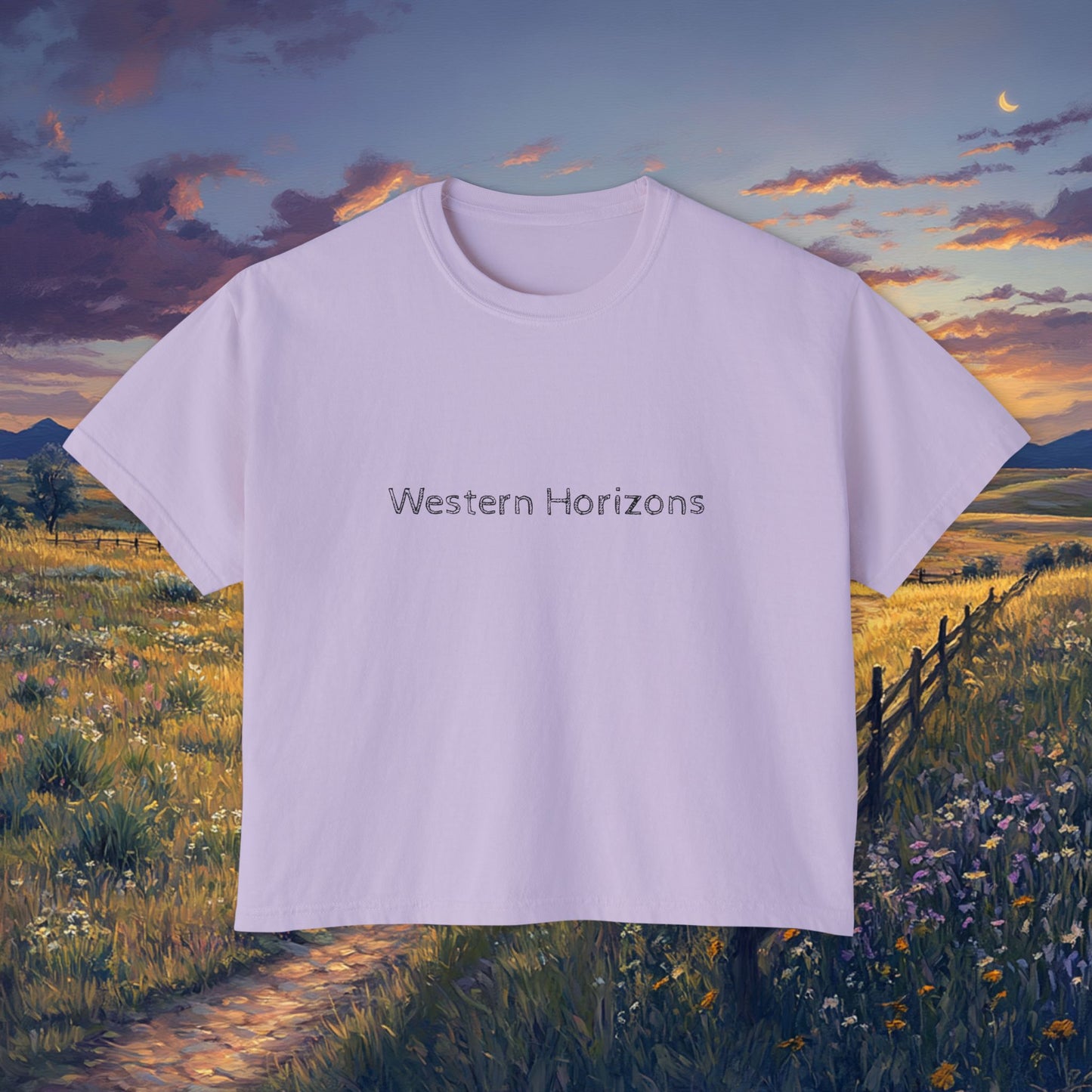 Plains Sunset Boxy Tee