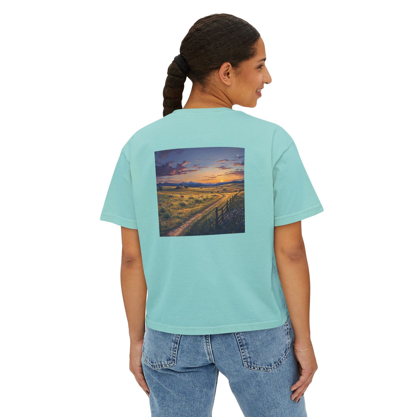 Plains Sunset Boxy Tee