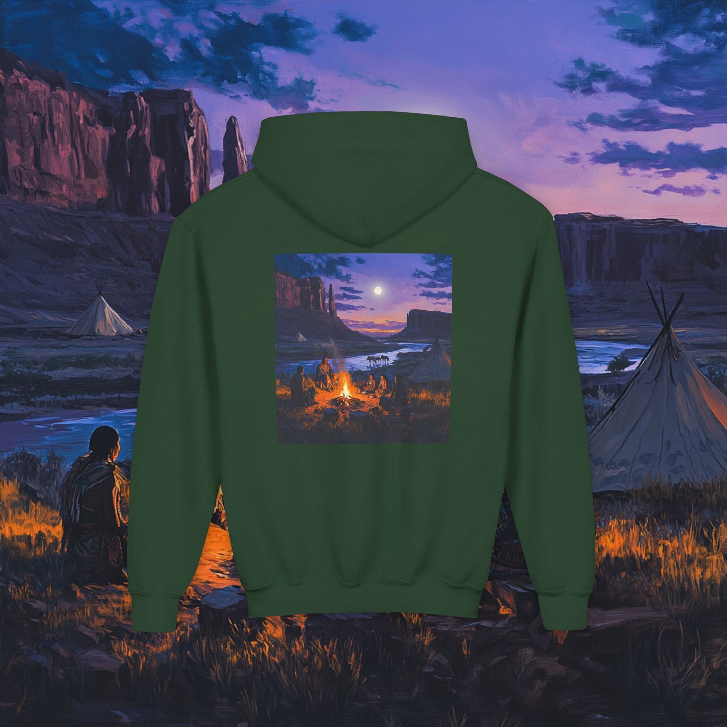 Tribal Gathering Kids Hoodie