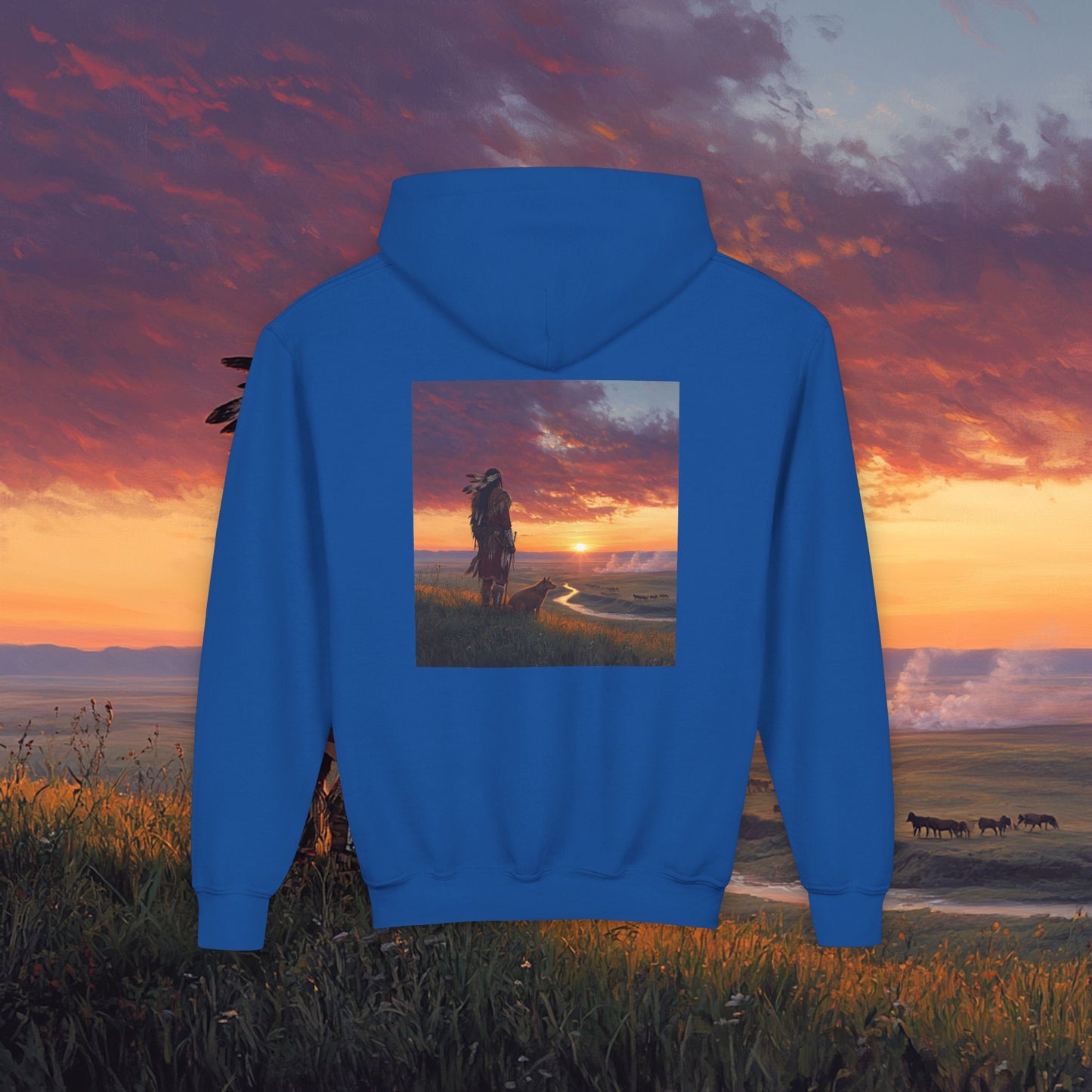 A Warrior's Best Friend Kids Hoodie