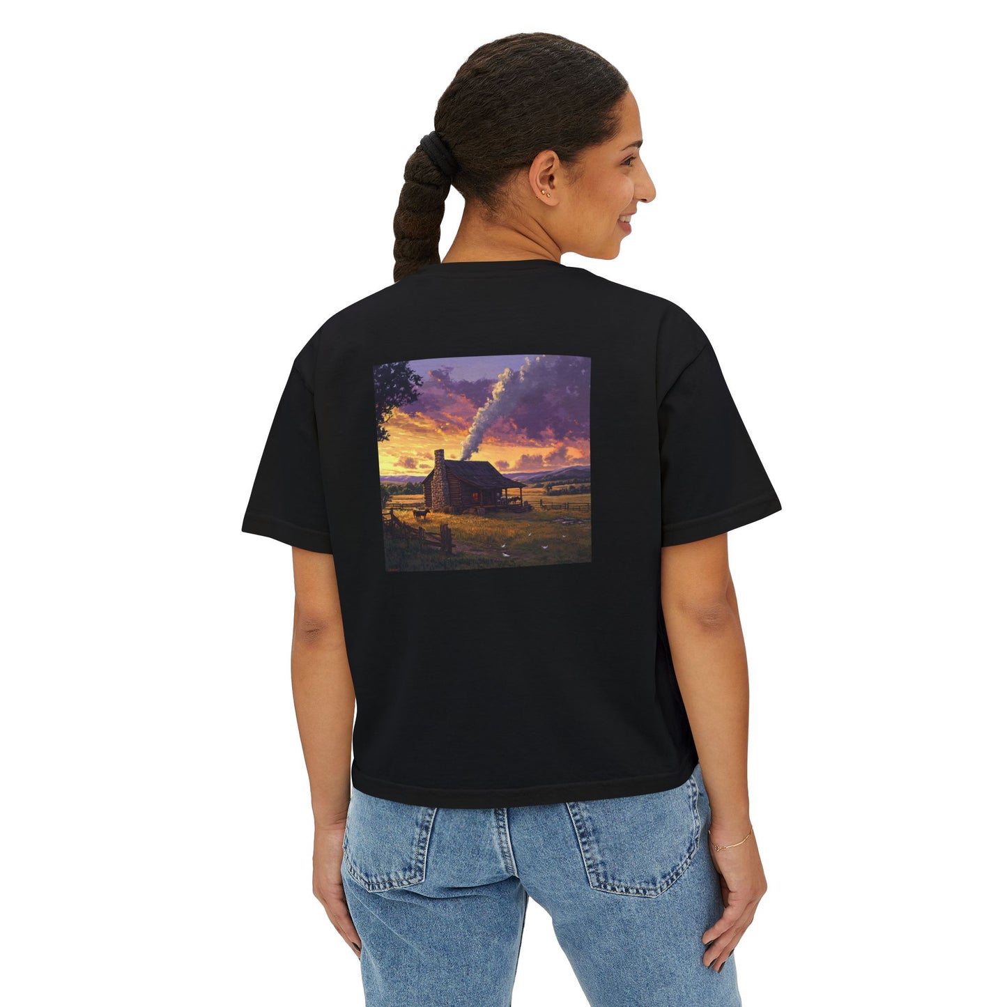 Homestead Sunset Boxy Tee