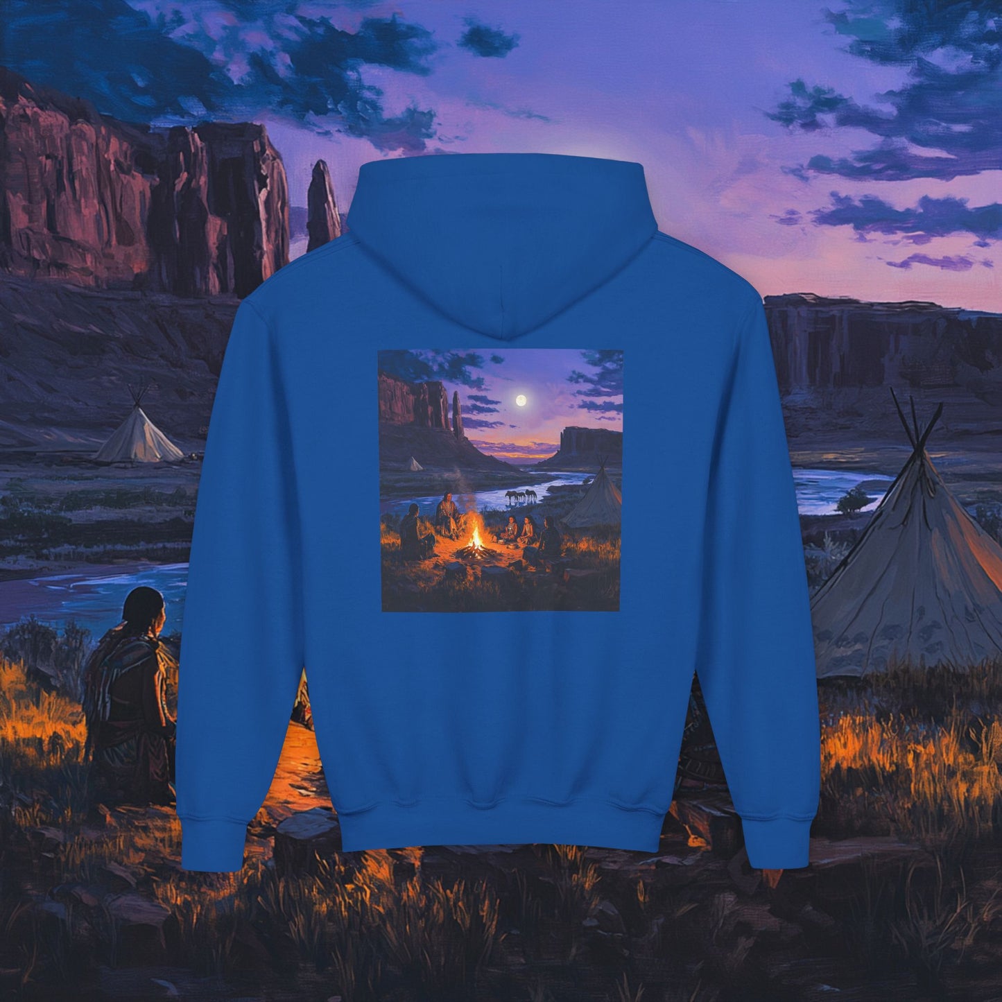Tribal Gathering Kids Hoodie