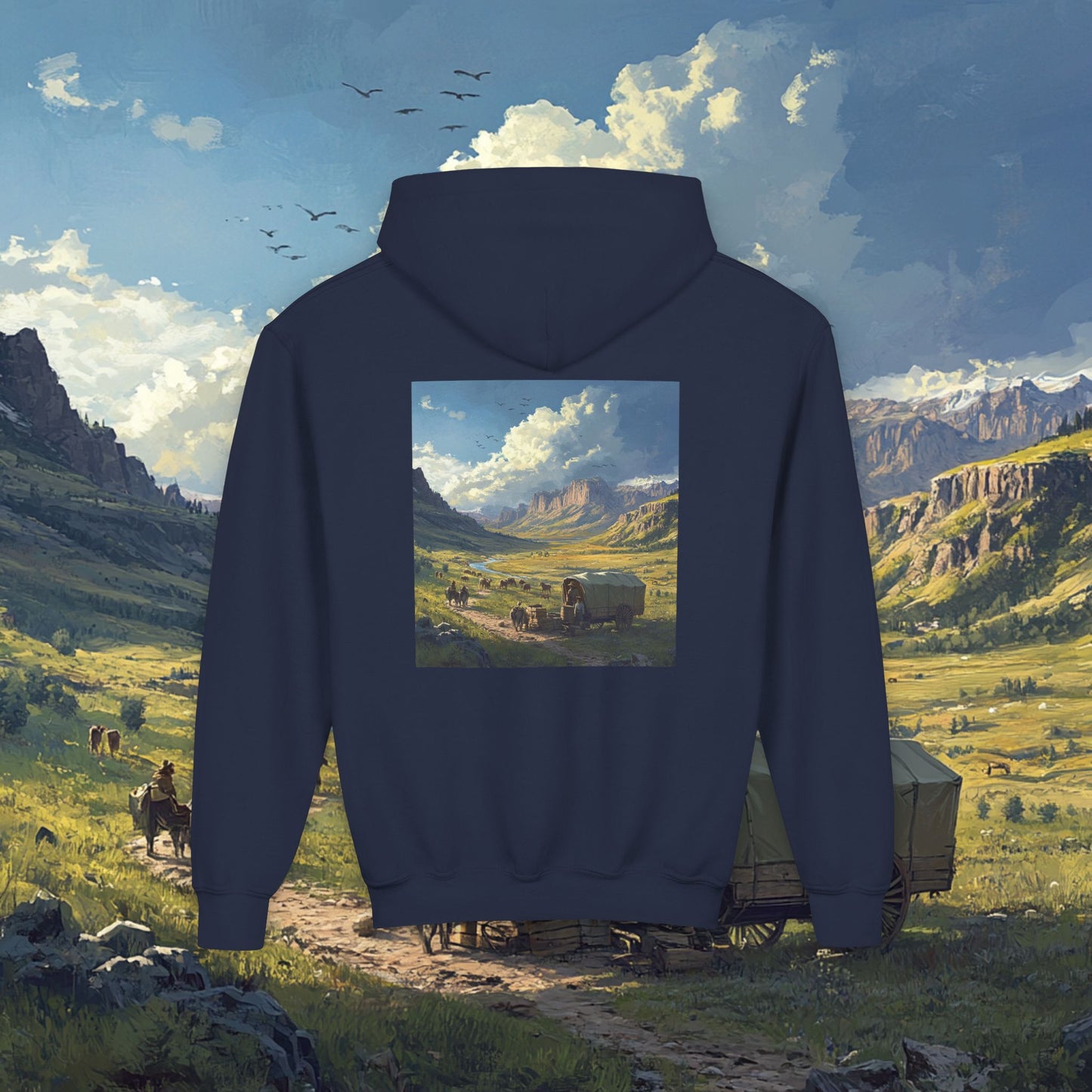 Headin' West Kids Hoodie