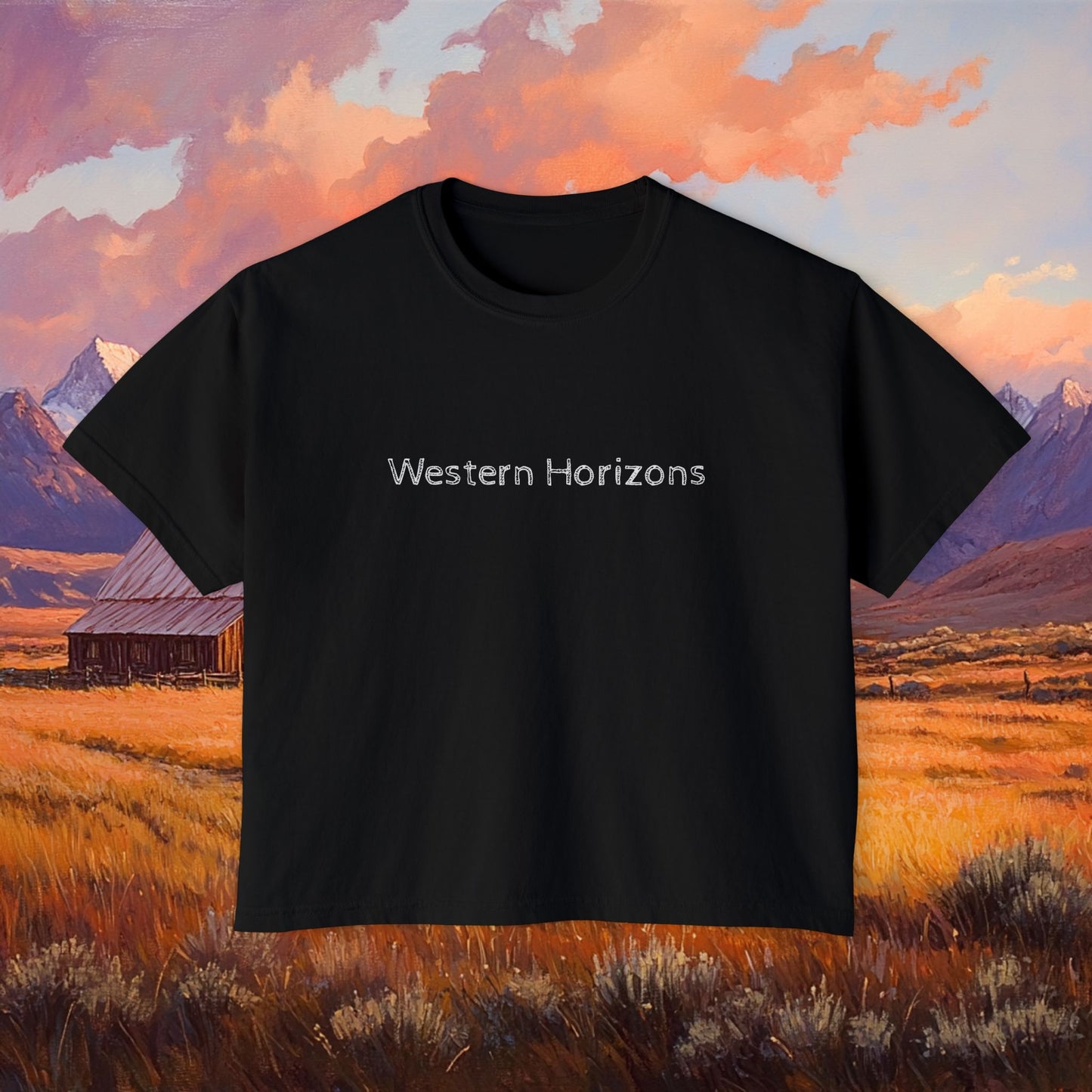 Rustic Prairie Barn Boxy Tee