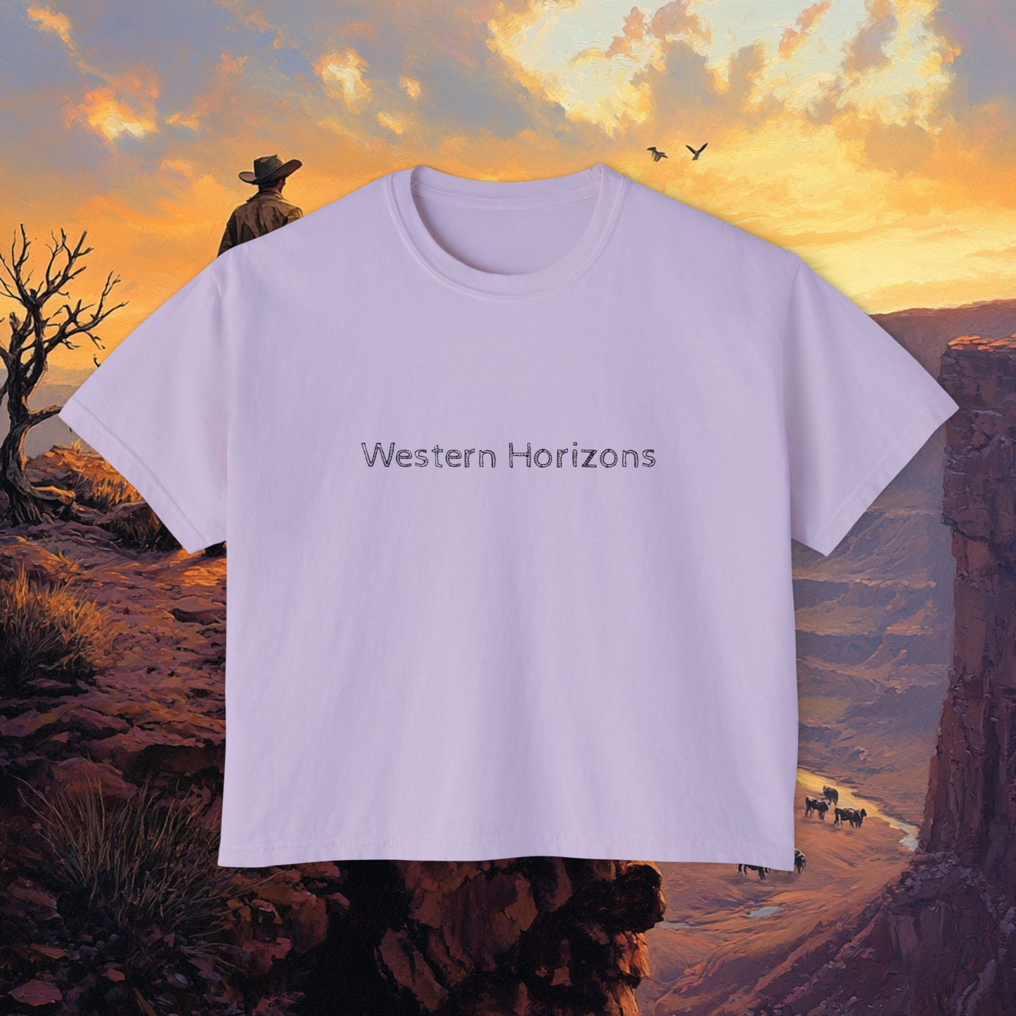 Cowboy Canyon Boxy Tee