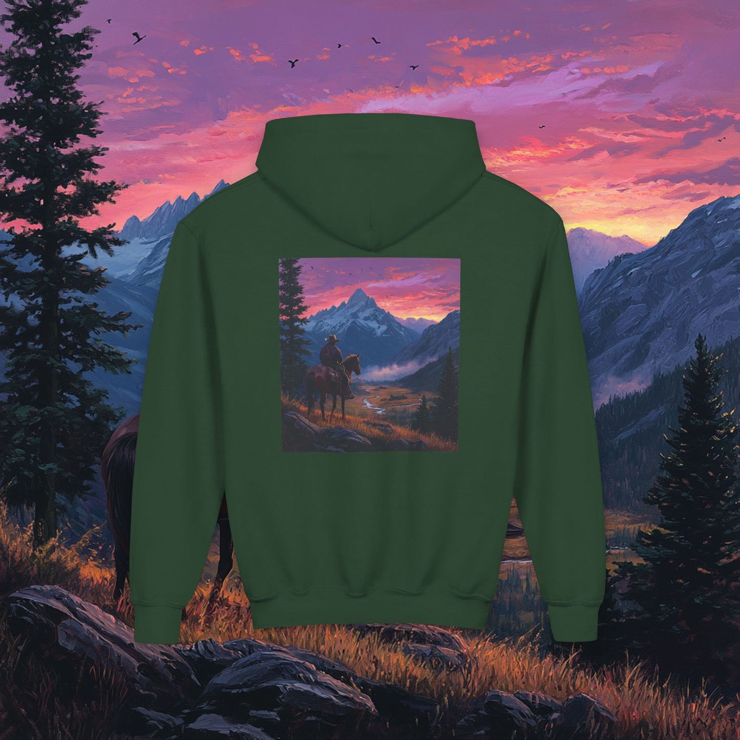 Pink Skies Kids Hoodie