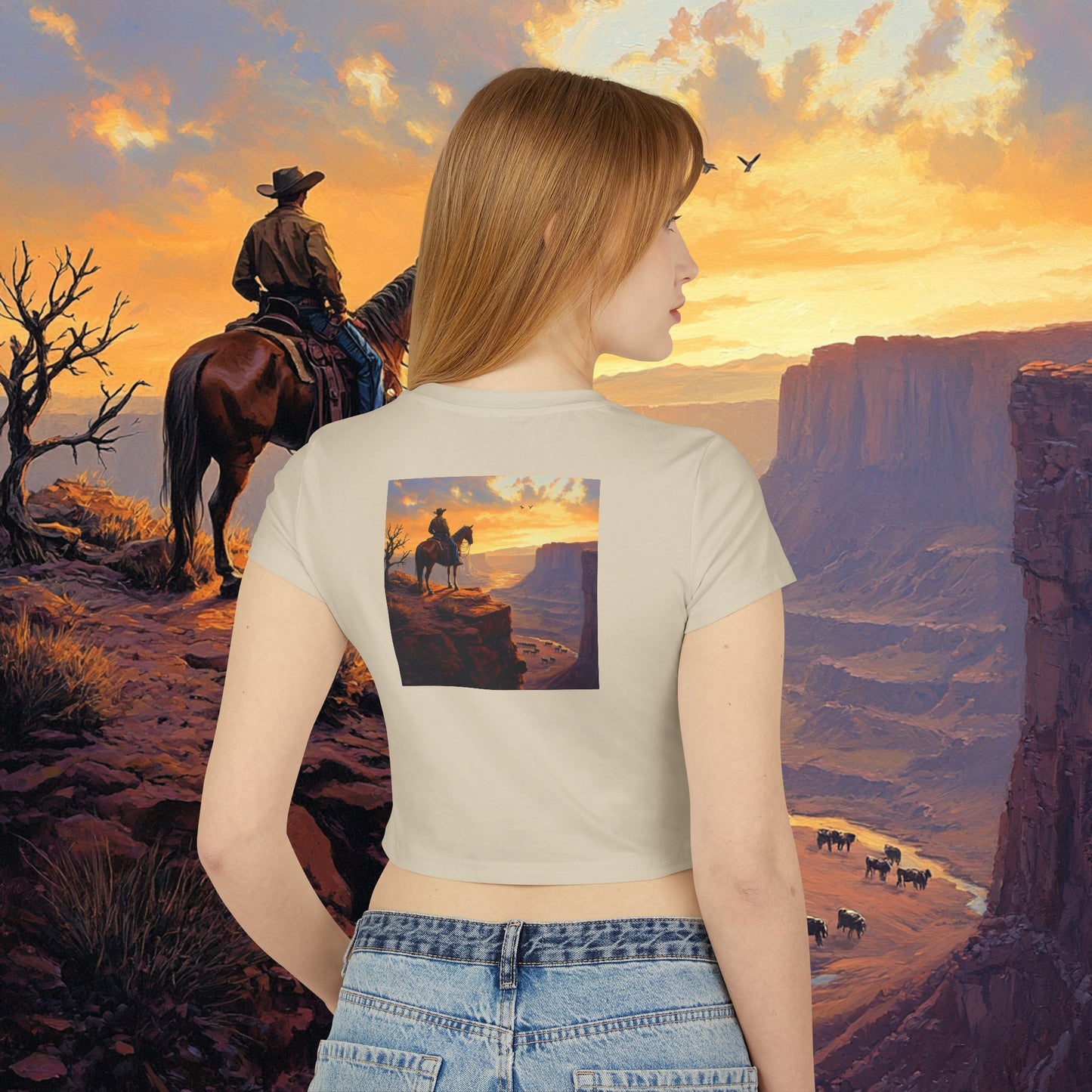 Cowboy Canyon Crop Top