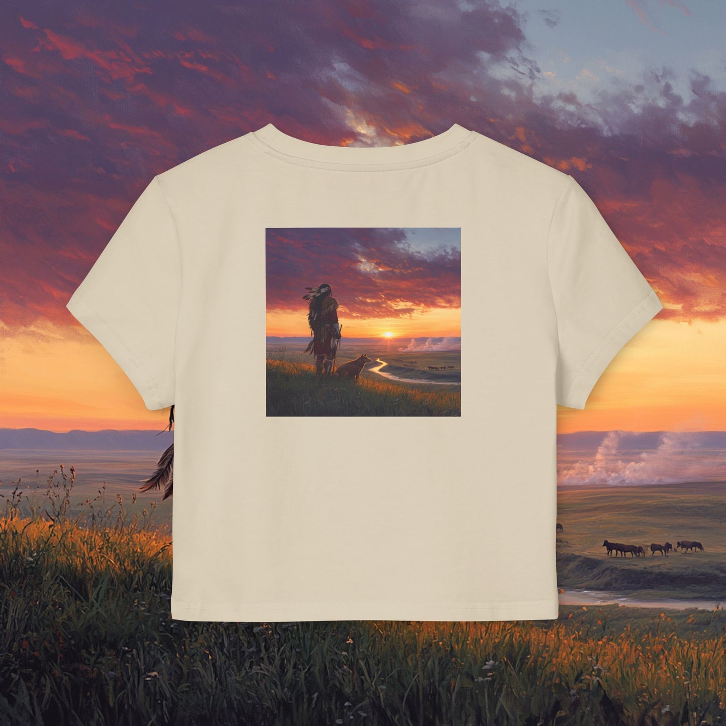 A Warrior's Best Friend Crop Top