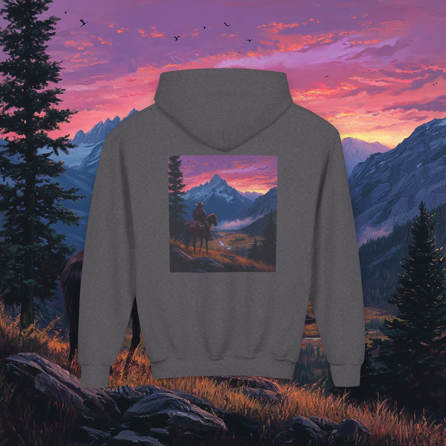 Pink Skies Kids Hoodie