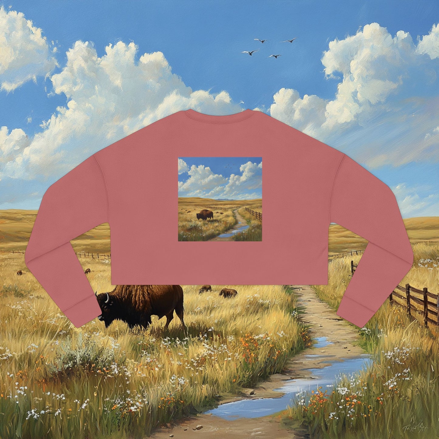 Buffalo Plains Crop Sweatshirt