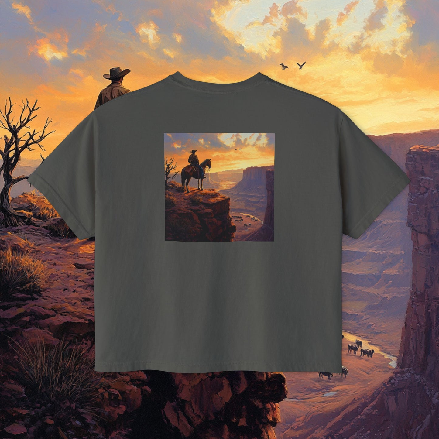 Cowboy Canyon Boxy Tee