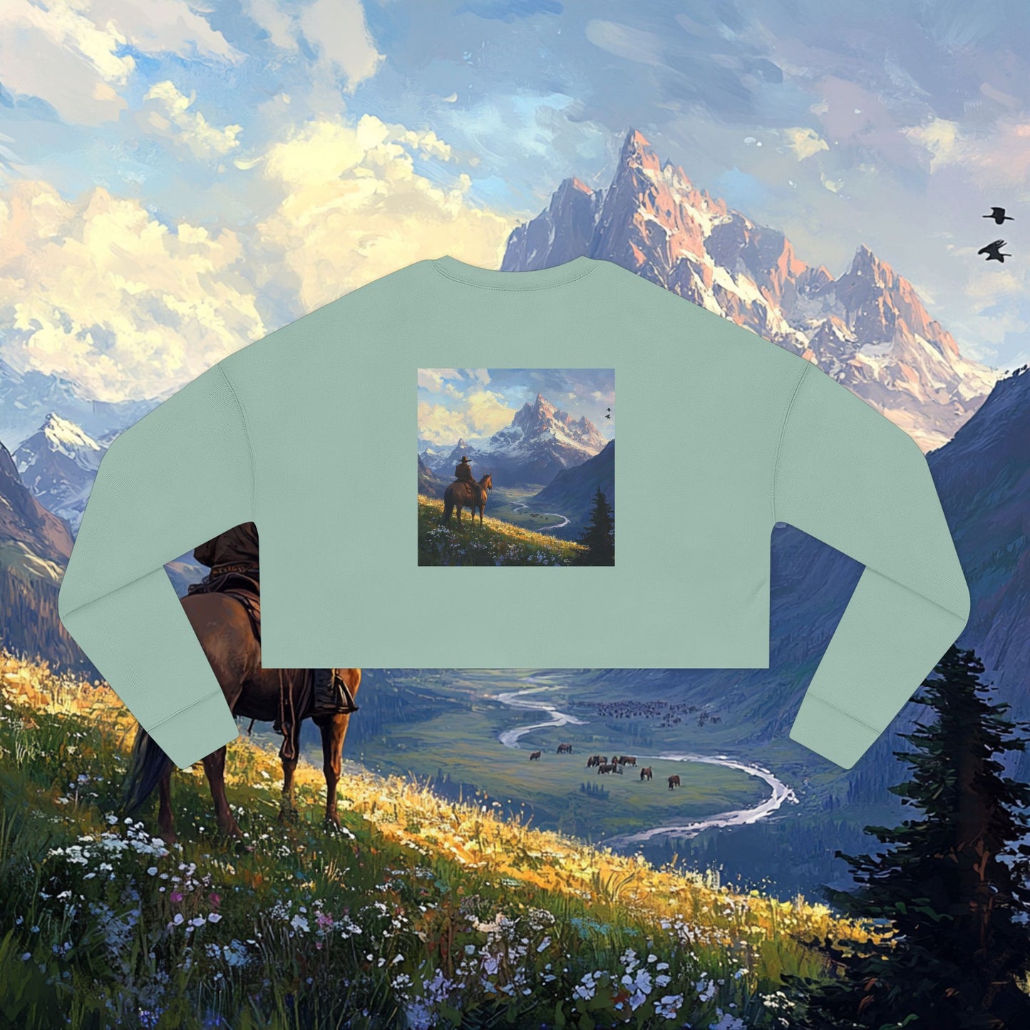 Lonesome Traveler Crop Sweatshirt