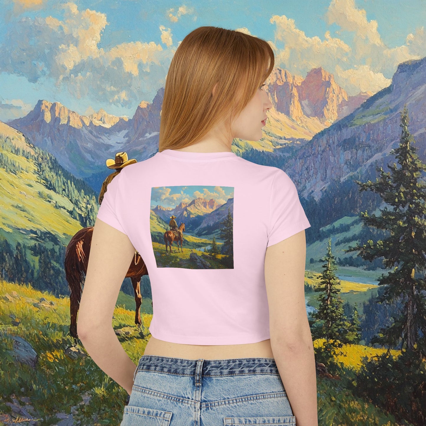 Starin' Cowboy Crop Top